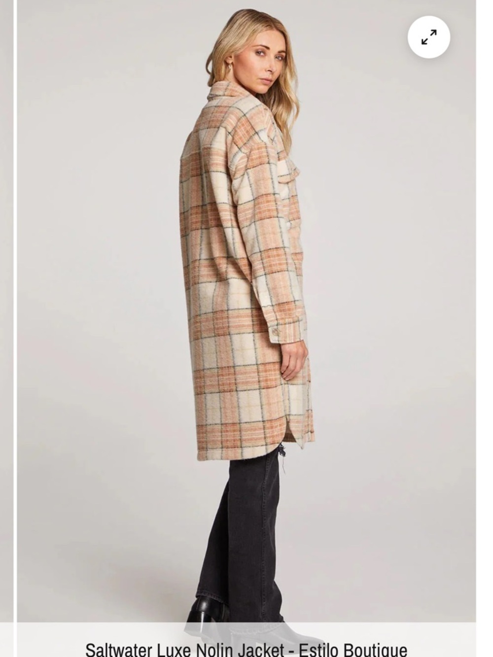 Saltwater Luxe Nolin Plaid Jacket NWT - Picture 5 of 14